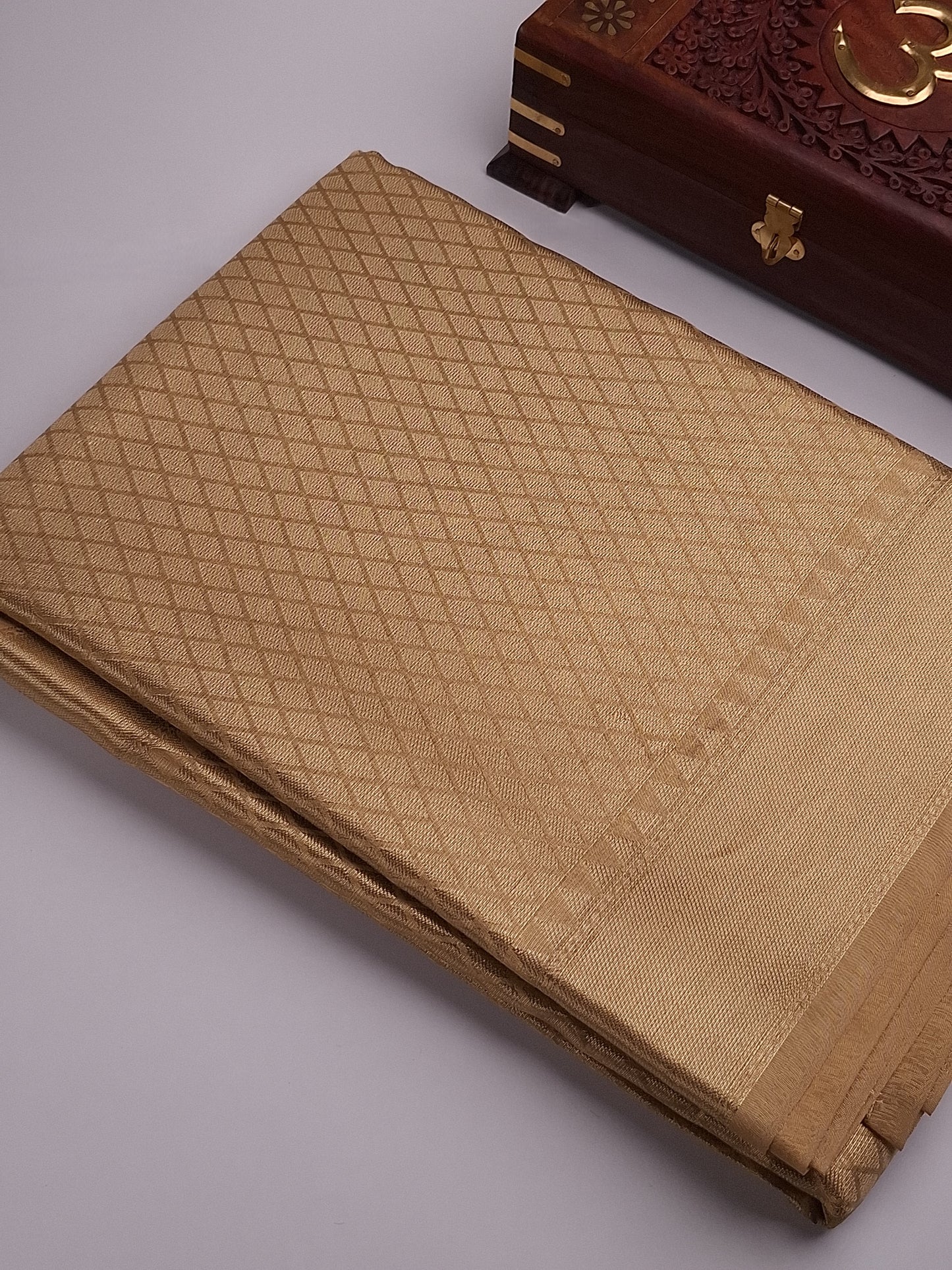 Gold Tissue Saree with Elegant Zari Weaving