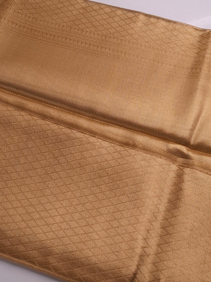 Gold Tissue Saree with Elegant Zari Weaving Design