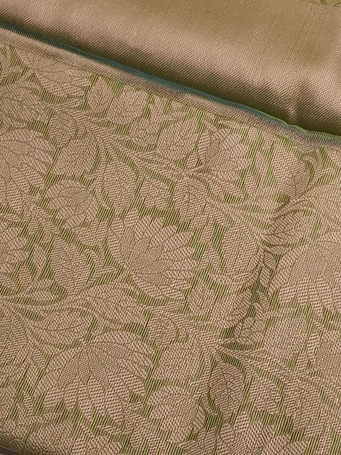 Green Tissue Saree with Elegant Zari Weaving Design