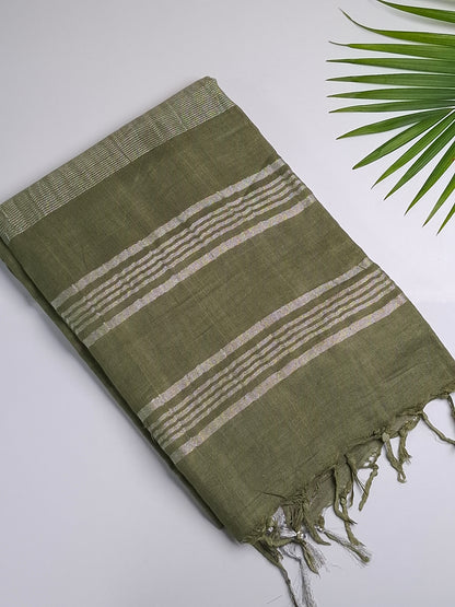 IKKAL Traditional Pure Cotton Handloom Saree